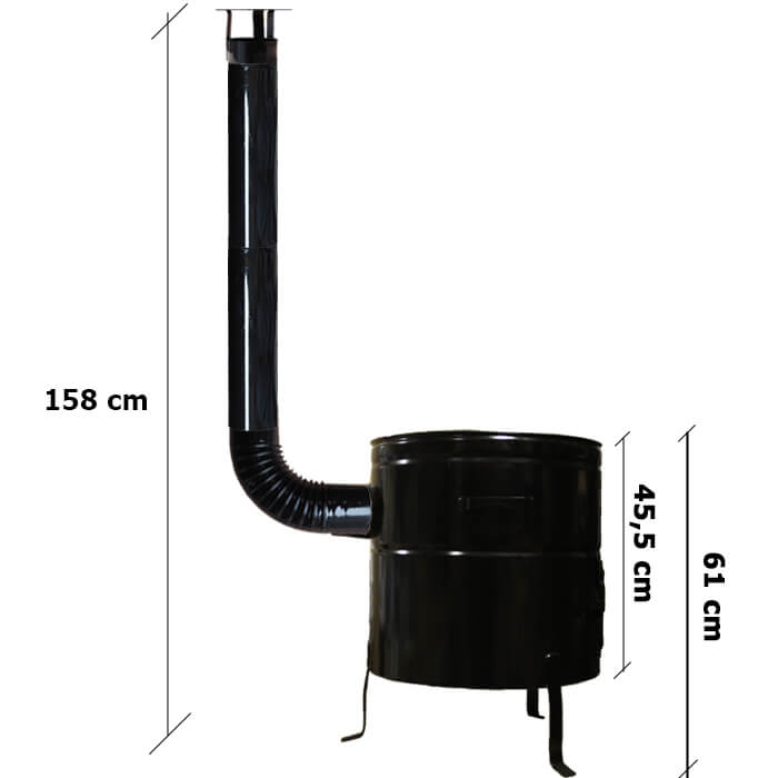 Zabíjačková kotlina + dymovod
