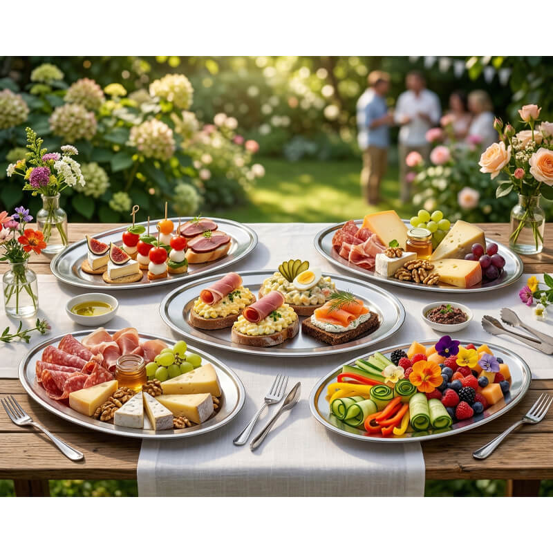 Nerezové oválne podnosy – jeden podnos, nekonečné využitie