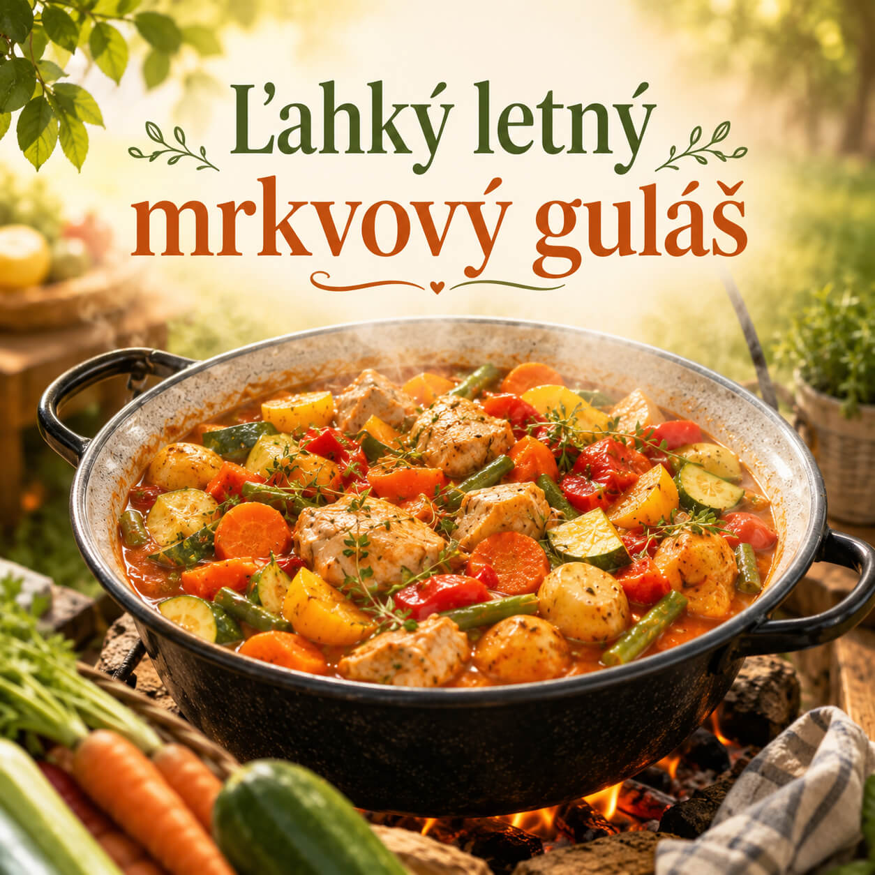 🥕🍲Ľahký letný mrkvový guláš