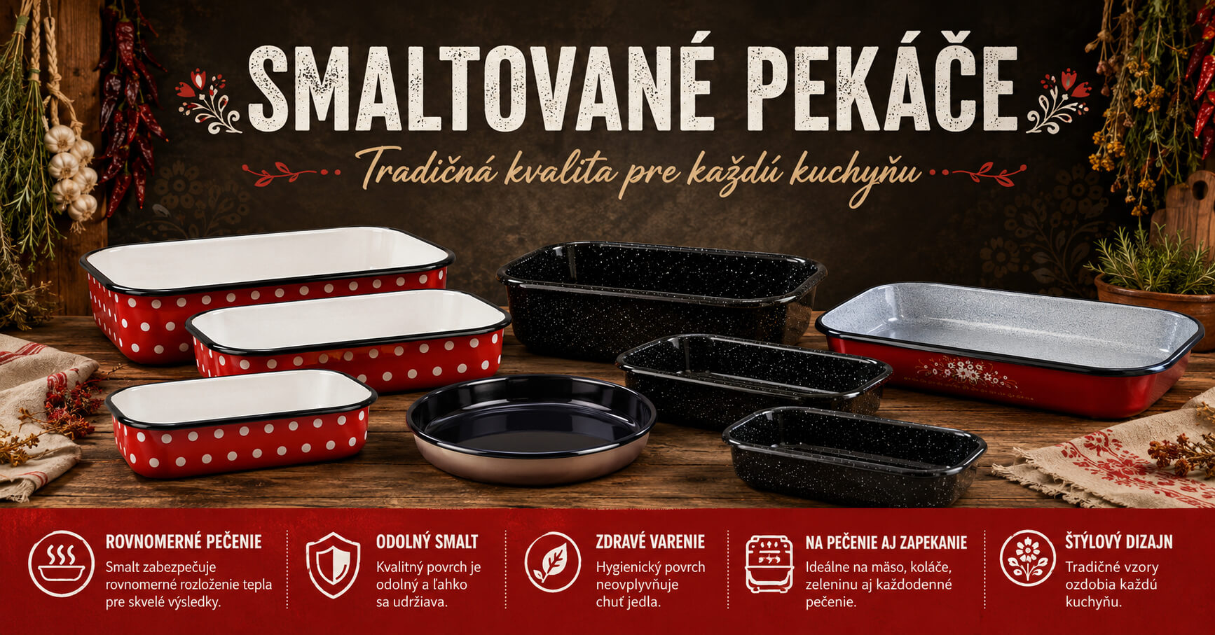 Smaltované pekáče