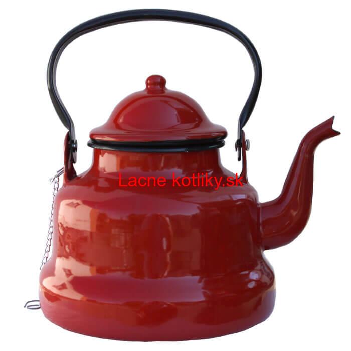 Smaltovaný čajník 1 L RED
