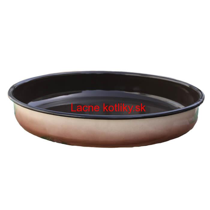 Smaltovaný okrúhly pekáč 34 cm, výška 8 cm