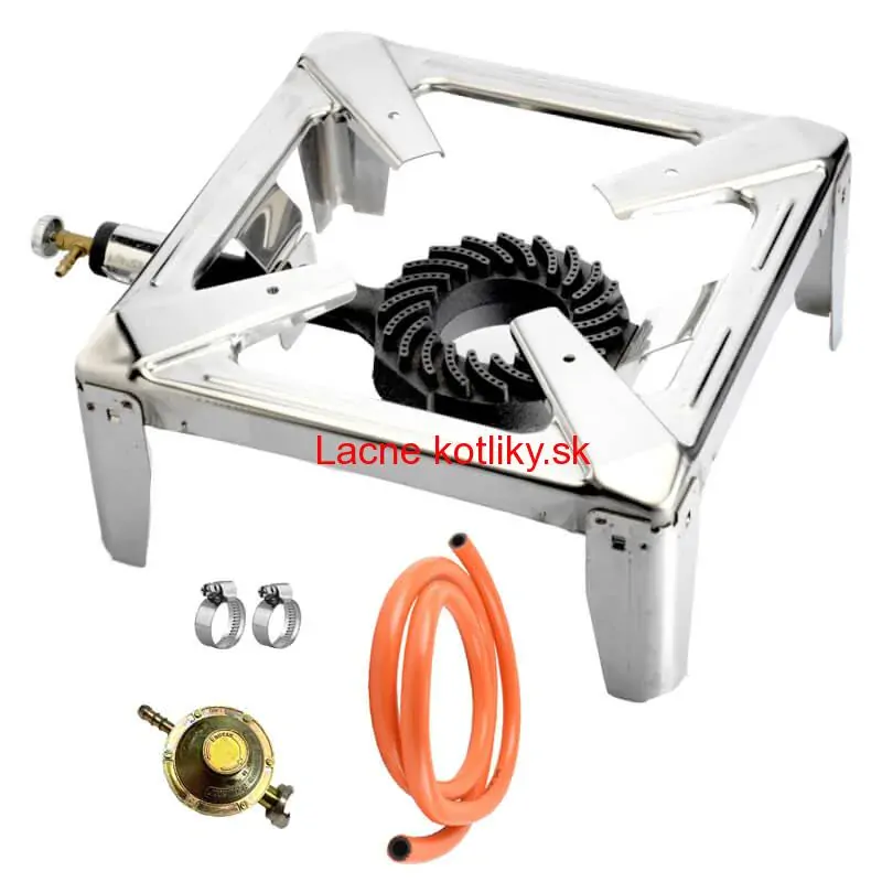 Plynový horák - varič 3,5 kW PB INOX + pripojovacie príslušenstvo
