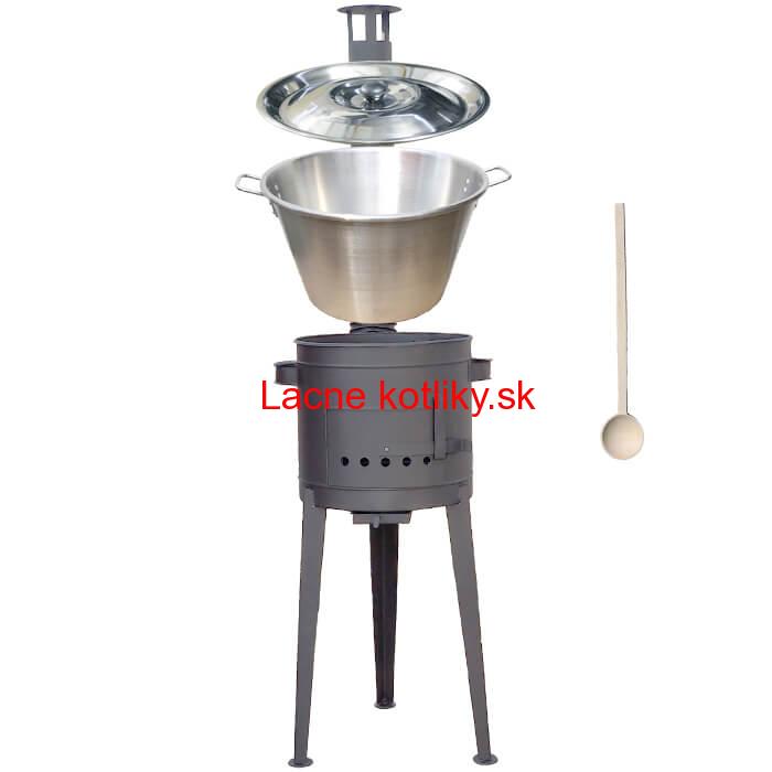 Nerezový kotol 40 L + vysoká kotlina 45 PLUS 600 (žiaruvzdorná farba)