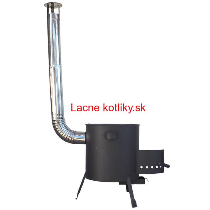 Kotlina 42 cm (1 mm) s žiaruvzdornou farbou PLUS 600 + nerezový dymovod