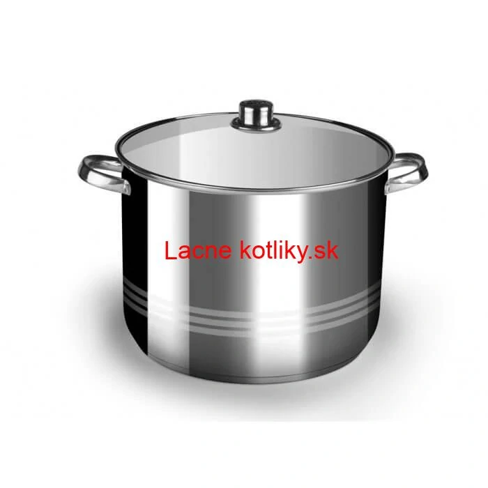 Nerezový hrniec 9 L + sklenená pokrievka