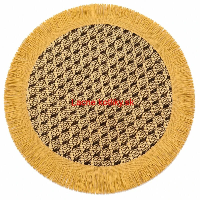 Prírodná podložka pod tanier so strapcami 37 cm