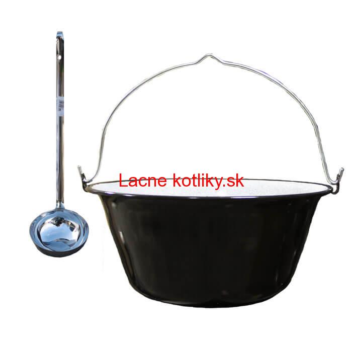 Smaltovaný kotlík 20 L + antikórová naberačka