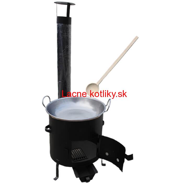 Železná panvica 36 cm na grilovanie + Kotlina 36 cm a vareška Garden Barbecue