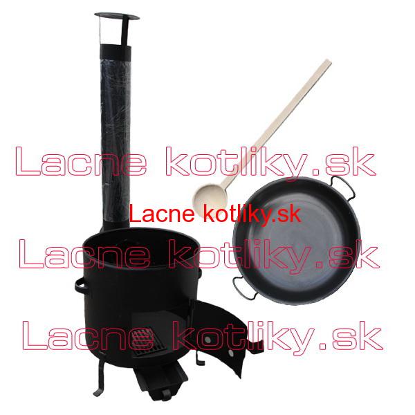 Železná panvica 36 cm na grilovanie + Kotlina 36 cm a vareška Garden Barbecue