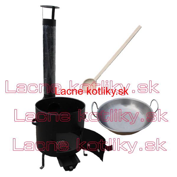 Železná panvica 36 cm na grilovanie + Kotlina 36 cm a vareška Garden Barbecue