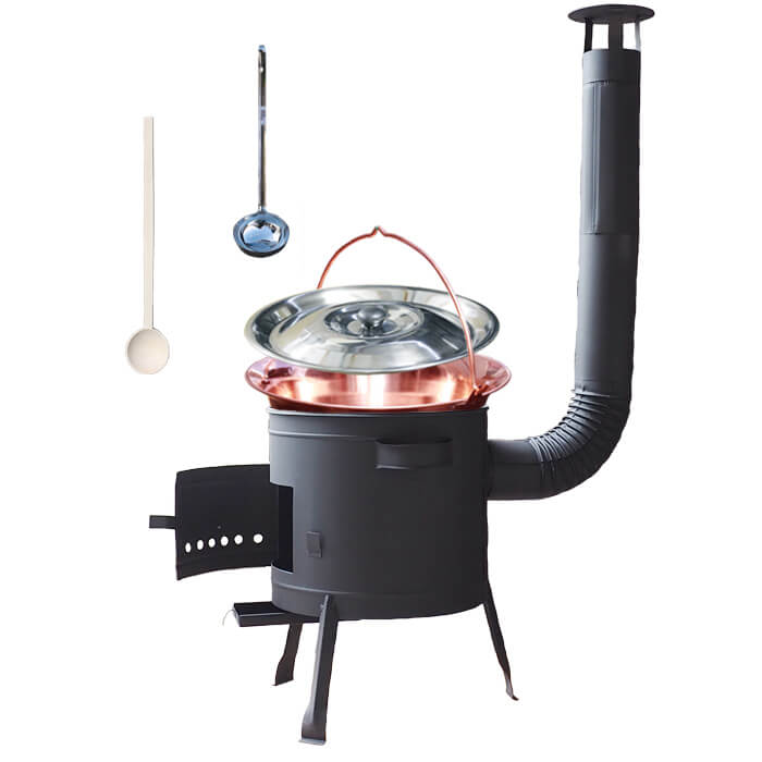 Medený kotlík 30 L (1,2 mm) + nízka kotlina 45 PLUS 600