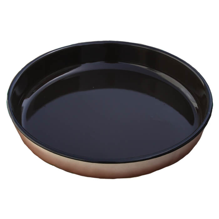 Smaltovaný okrúhly pekáč 34 cm, výška 6 cm