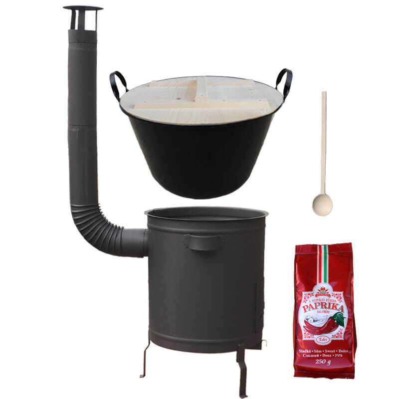 Smaltovaný kotol 80 L + hrubostenná kotlina 60 cm (1,5 mm) STRONG PLUS 600 + sladká paprika 250 g