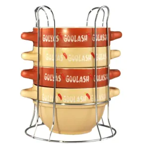 Keramické misky na servírovanie gulášu 0,75 l, 4 ks