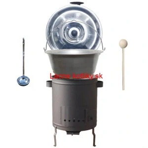 Nerezový kotlík 15 L (1,5 mm) + hrubostenná (1,5 mm) a žiaruvzdorná kotlina 36 PLUS 600