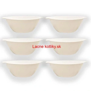 Sada 6 ks: Plastová miska na fajnový kotlíkový guláš a polievky – 500 ml