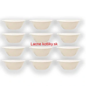 Sada 12 ks: Plastová miska na fajnový kotlíkový guláš a polievky – 500 ml