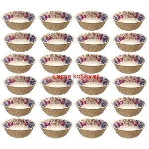 Plastová miska s kvetinovým vzorom (750 ml) – teraz v sade 24 kusov!