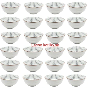 Sada 24 ks veľkých keramických misiek na guláš a polievky, 1 liter