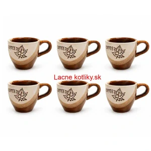 Súprava keramických pohárov na kávu 100 ml 6 ks
