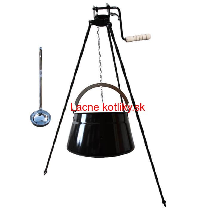 Kotlík na ryby 16 L + trojnožka s kladkou VAR