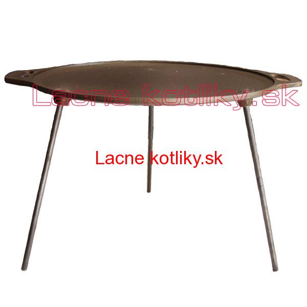 Liatinová grilovacia panvica s nožičkami 51 cm