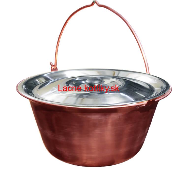 Medený kotlík 30 L + antikorová pokrievka