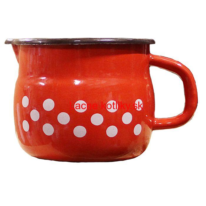 Smaltovaný hrnček s výlevkou 1 L