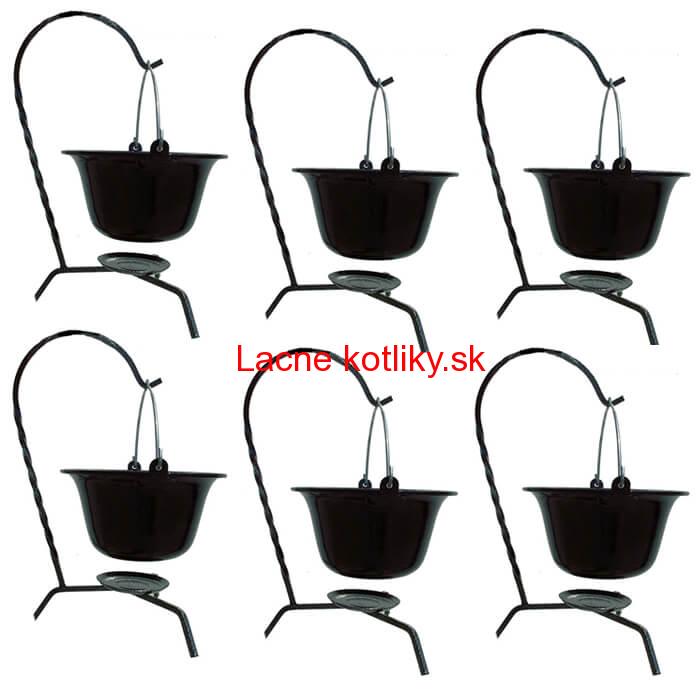 Servírovacia súprava SMALT BLACK 6 ks