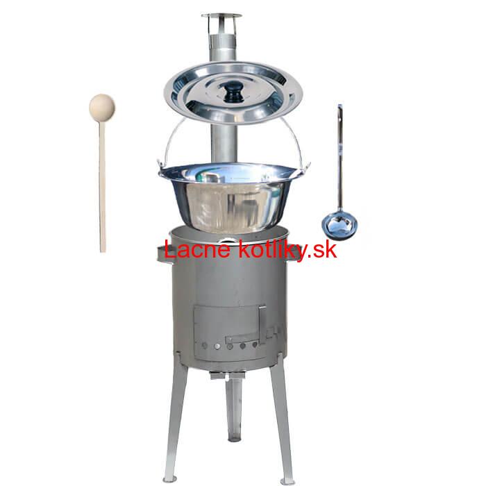 Antikorový kotlík 14 L (0,8 mm) + nerez. kotlina 36 cm LUXUS