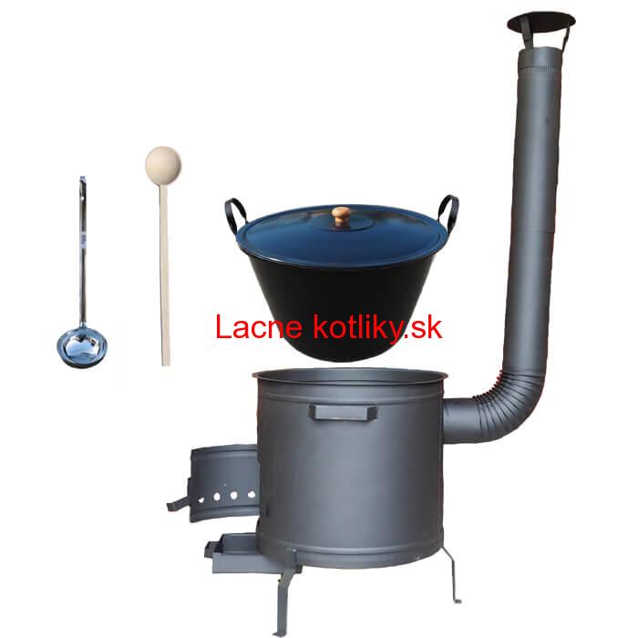 Smaltovaný kotol 70 L + žiaruvzdorná kotlina 53 cm PLUS 600