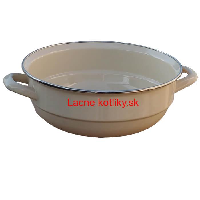 Smaltovaná misa 24 cm bežová