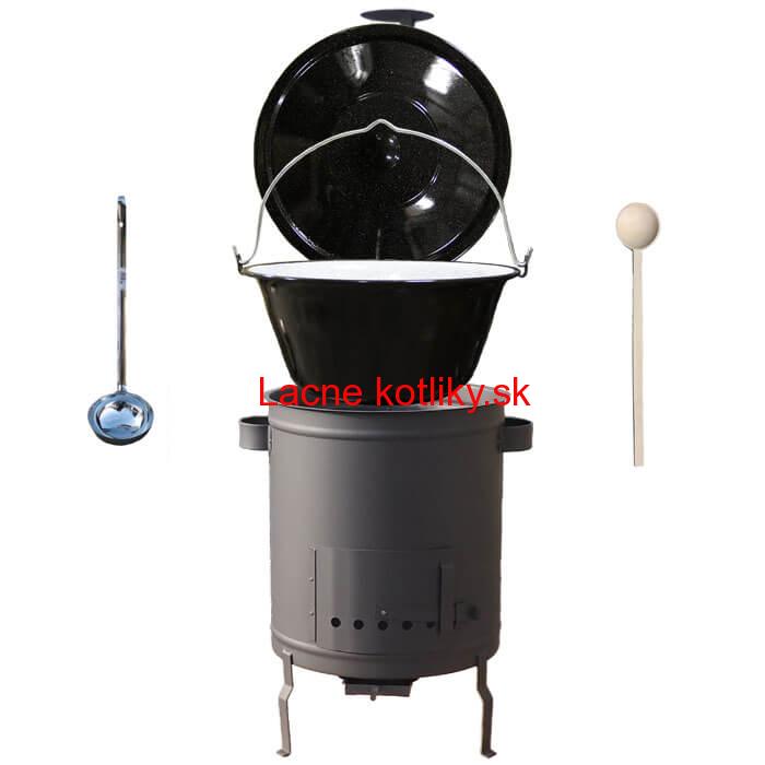 Smaltovaný kotlík 20 L (1,2 mm) + hrubostenná (1,5 mm) a žiaruvzdorná kotlina 42 PLUS 600