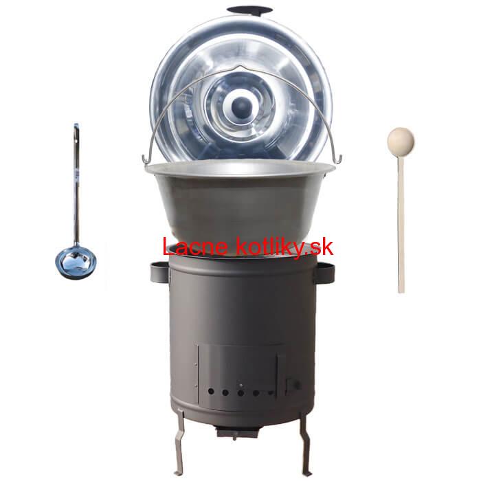 Nerezový kotlík 30 L (1,5 mm) + hrubostenná (1,5 mm) a žiaruvzdorná kotlina 45 PLUS 600
