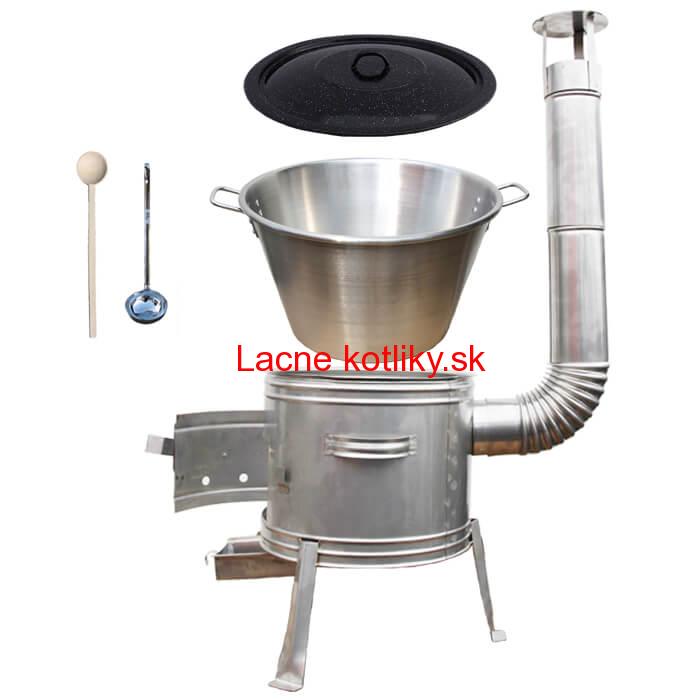 Nerezový kotol 40 L (1,2 mm) + nerezová kotlina 45 cm TOPLUX