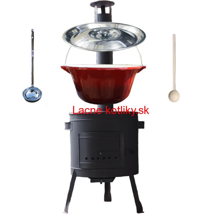Liatinový kotlík so smaltovanou úpravou 16 L + nízka kotlina 36 PLUS 600