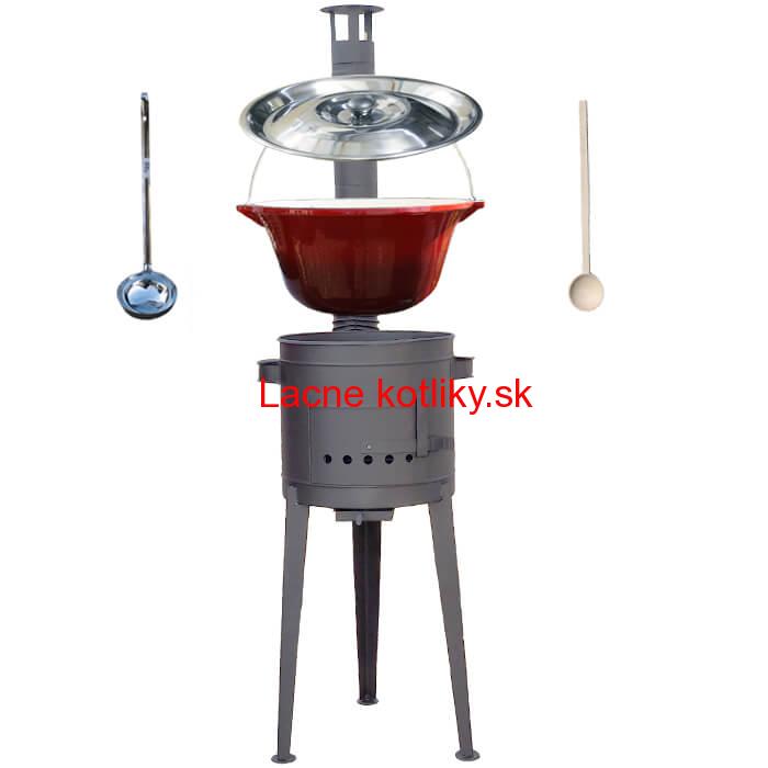 Liatinový kotlík so smaltovanou úpravou 16 L + vysoká kotlina 36 PLUS 600