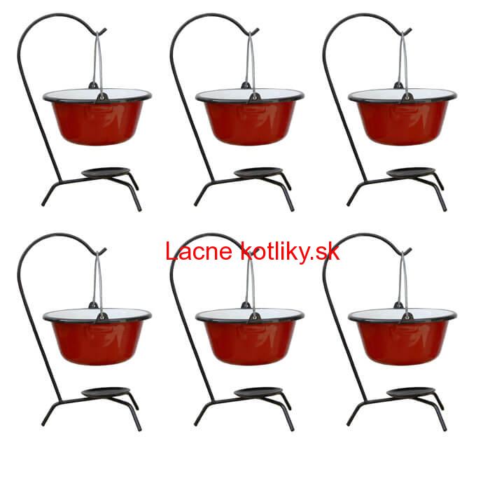 Servírovacia súprava SMALT RED 6 ks