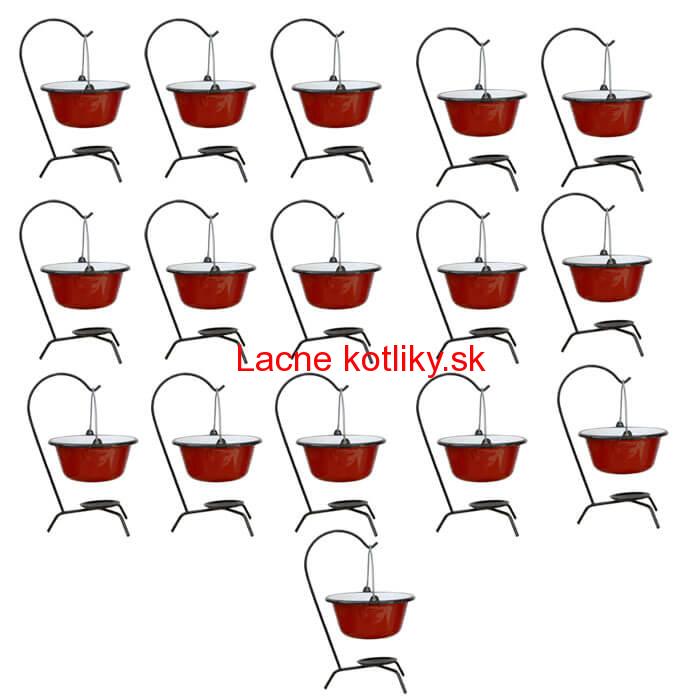 Servírovacia súprava SMALT RED 16 ks