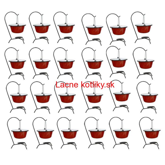 Servírovacia súprava SMALT RED 24 ks