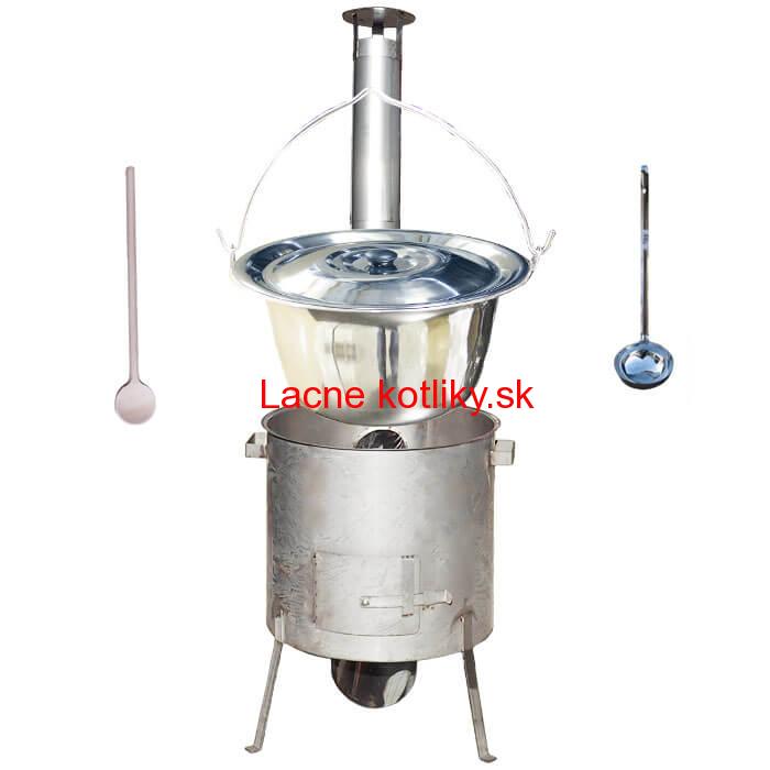 Nerezový kotlík 15 L (1,2 mm) INOX, zosilnená vysoká nerezová kotlina 36 cm KOMFORT