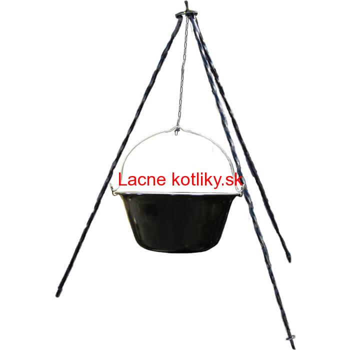 Smaltovaný kotlík 10 L + trojnožka 1,2 m