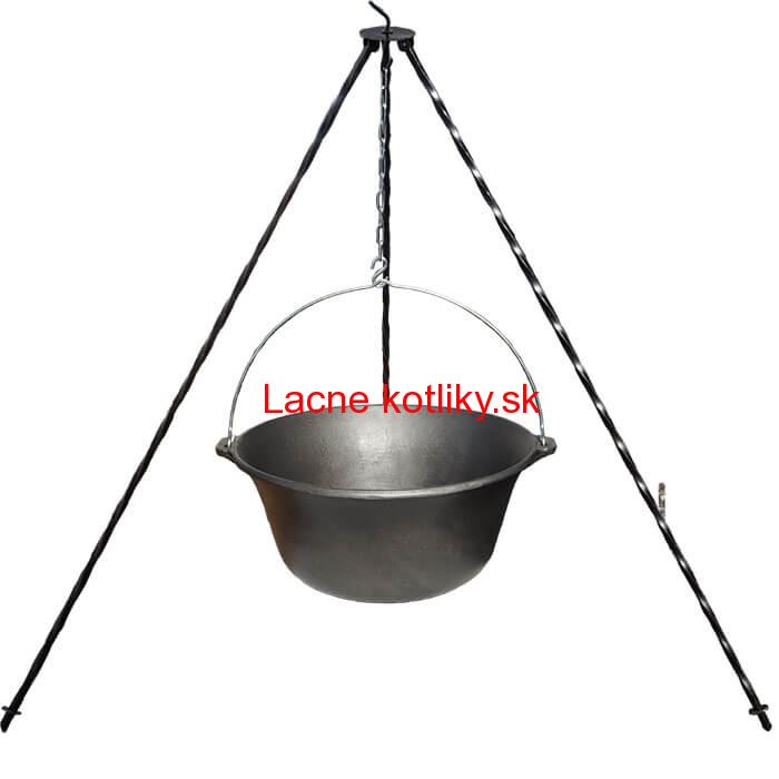 Liatinový kotlík 7,2 L + trojnožka 1,2 m