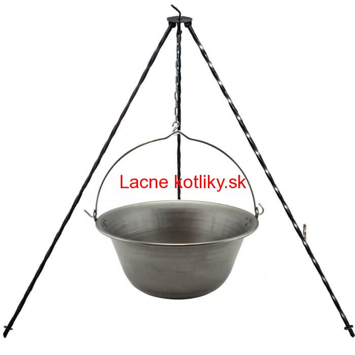 Železný kotlík 14 L (0,75 mm) + trojnožka 1,2 m