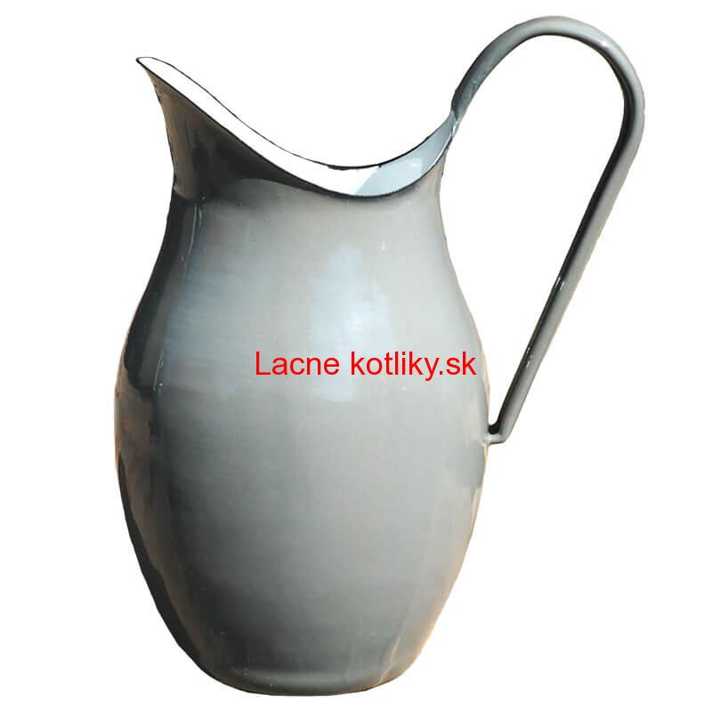Smaltovaná krhla 2 L ŠEDÁ