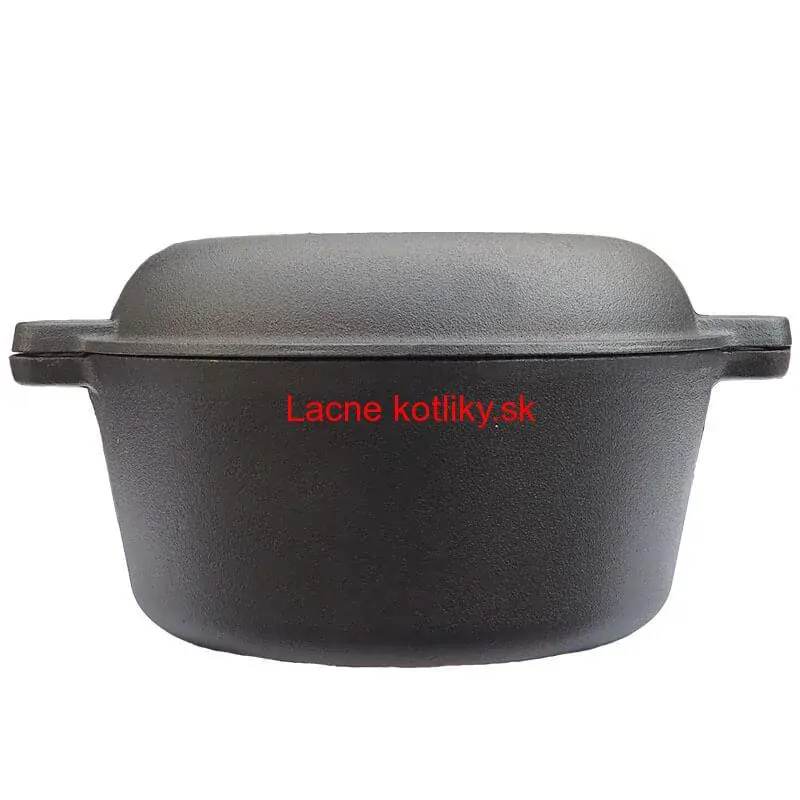 Liatinový hrniec s pokrievkou 2 v 1