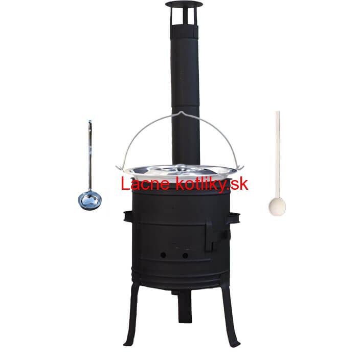 Nerezový kotlík 10 L (1,2 mm) INOX + žiaruvzdorná kotlina 33 cm PLUS 700