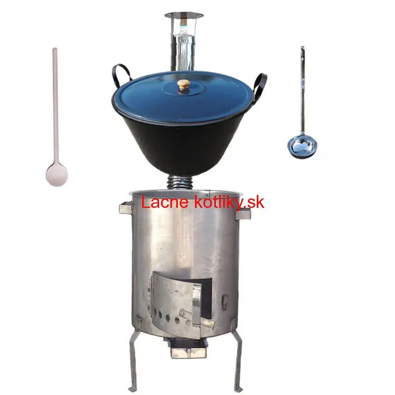 Zabíjačkový smaltovaný kotol 60 L + nerezová kotlina 1,5 mm 50 cm STRONG EXCLUSIVE