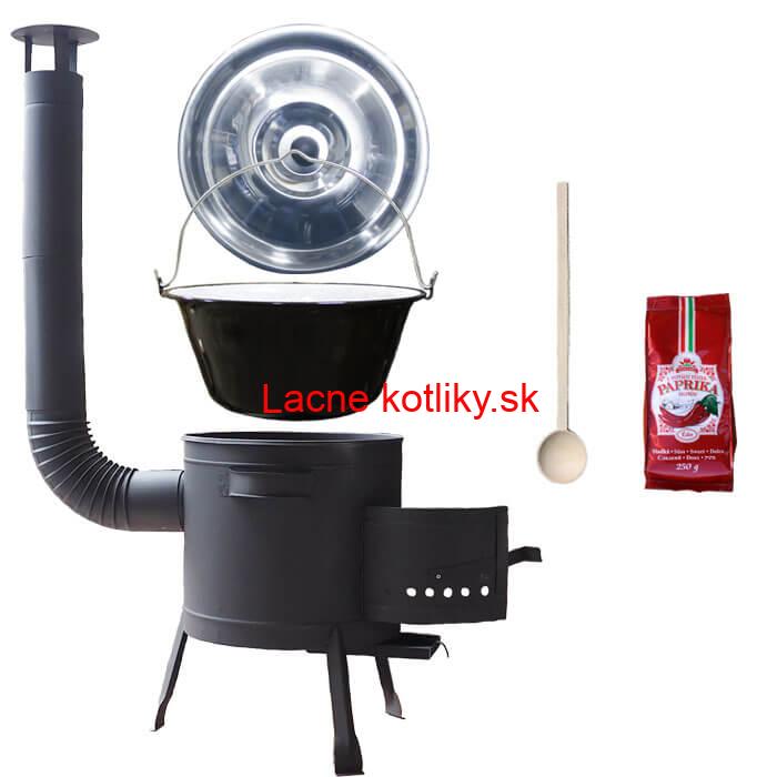 Smaltovaný kotlík 22 L (1,2 mm) + hrubostenná (1,5 mm) žiaruvzdorná kotlina BALKY STRONG 42 PLUS 600